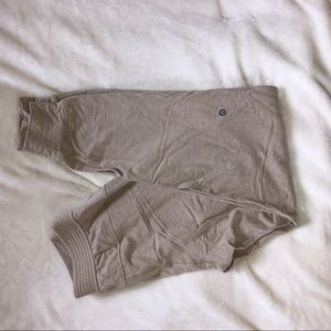 Lululemon tan joggers